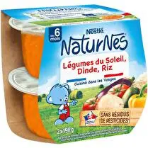 Nestlé, Naturnes Légumes du soleil dinde riz