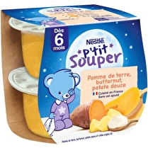 Nestlé, P'tit Souper Trio de pommes de terre, patate douce & butternut