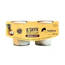 Les fromages de Mathieu, Skyr ananas coco 0% MG