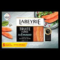 Labeyrie, Truite fumée les émincés au bois de hêtre