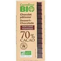Carrefour, Tablette de Chocolat Noir 70% Bio