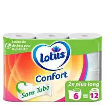 Lotus, Papier toilette confort sans tube x6 = 12
