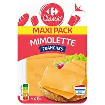 Carrefour, Mimolette tranches maxi pack