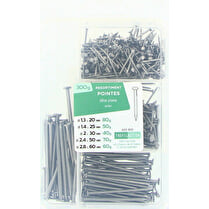 Trefilaction, Assortiment pointes tête plate D.1,3 à 2,8 - 300gr