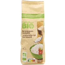 Carrefour, Riz long grain incollable BIO