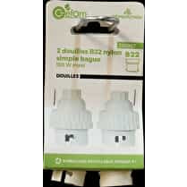 GEFOM, Douilles B22 simple bague x2