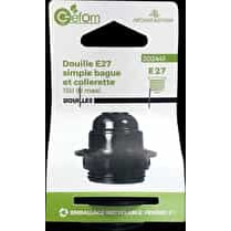 GEFOM, Douille E27 à colerette noire