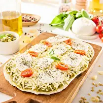 Fabriqué dans nos ateliers, Pinsa pesto mozzarella