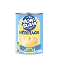 Mont blanc, Crème dessert  Vanille