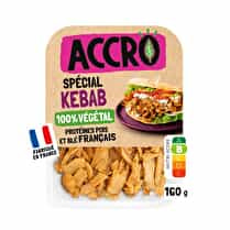 Accro, Kebab 100 % végétal frais protéine pois et blé