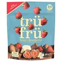 TRU FRU, Fraise congelée au chocolat blanc et au lait