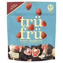 TRU FRU, Framboise congelée au chocolat blanc et noir