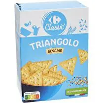 Carrefour, Biscuits apéritifs Crackers sésame Triangolo