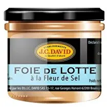 Ets J.C David, Foie de lotte à la fleur de sel