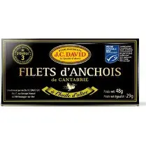 Ets J.C David, Filets d'anchois de Cantabrie à l'huile d'olive