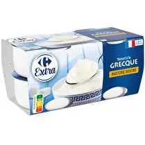 Carrefour, Yaourt à la Grecque nature sucré