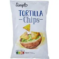 Simpl, Biscuits apéritifs Tortilla chips nature