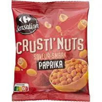 Carrefour, Crusti' Nuts paprika , cacahuètes enrobées