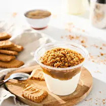 Fabriqué dans nos ateliers, Fromage frais rhubarbe spéculoos
