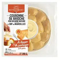 Votre fromager propose, Mini couronne de briochettes avec DIP à la crème de Maroilles