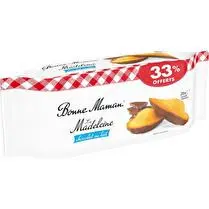 Bonne maman, Madeleine Coque chocolat au lait - 600 g dont 33% offerts
