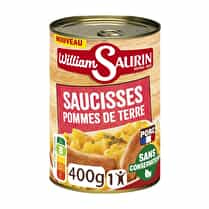 William Saurin, Saucisses grillées pommes de terre et jus aux oignons
