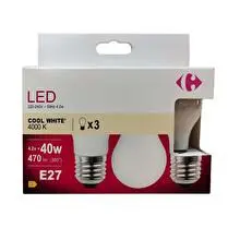Carrefour, Ampoule led fil sphérique 40W E27