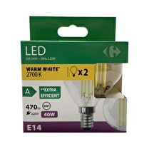 Carrefour, Ampoule led sphérique 40W E14