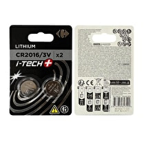 Carrefour, Piles lithium i-tech+ CR2016