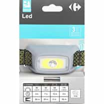 Carrefour, Torche frontale LED + 3 piles LR03 incluses