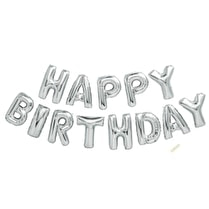 Votre rayon propose, Ballons décorés happybirthday argent