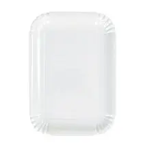 GABBIANO, Plateau rectangulaire 21x29 blanc x2