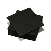 Carrefour, Serviettes 3 plis 25cm noir x50