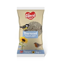 AIME, Graines de Tournesol oiseaux des jardins - Le sac 3 kg