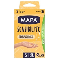 Mapa, Gants fins Sensibilité Toucher Parfait et Hypoallergénique taille S