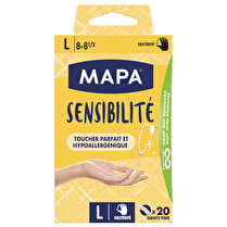 Mapa, Gants fins Sensibilité Toucher Parfait et Hypoallergénique taille L