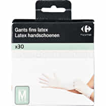 Carrefour, Gants latex taille 7-7.5