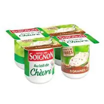 Soignon, Yaourt 3 graines au lait de chèvre