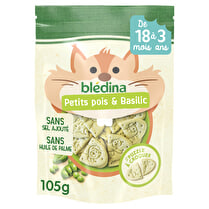 Blédina, Croustis De 18 mois à 3 ans Petits Pois Basilic Croustis à Dévorer