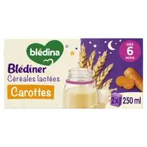 Blédina, Céréales lactées carottes