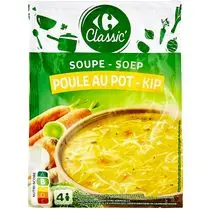 Carrefour, Soupe déshydratée poule au pot