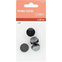 Trefilaction, Patin feutre à pointe 20mm x4