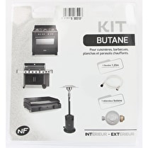 Votre rayon propose, Kit gaz butane flexible 1,25m + détenteur butane intérieur extérieur