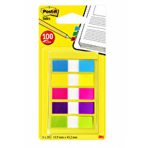 INDEX POST-IT, Marque-page mini couleurs néons x100