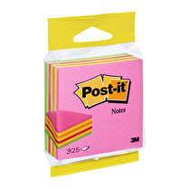Post-it, Bloc notes neon rose 76x76mm