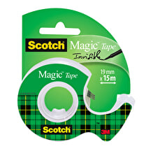 Scotch, Adhésif dévidoire ruban magic 15 m