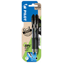 Pilot, Stylo roller G2 noir pointe moyenne