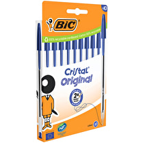 Bic, Stylo bille Cristal Original 1,0 mm bleu x10