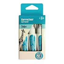 Carrefour, Correcteurs stylo 4ml x3