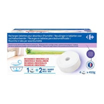 Carrefour, Recharges absorbeur dhumidité galets lavande 4x450g